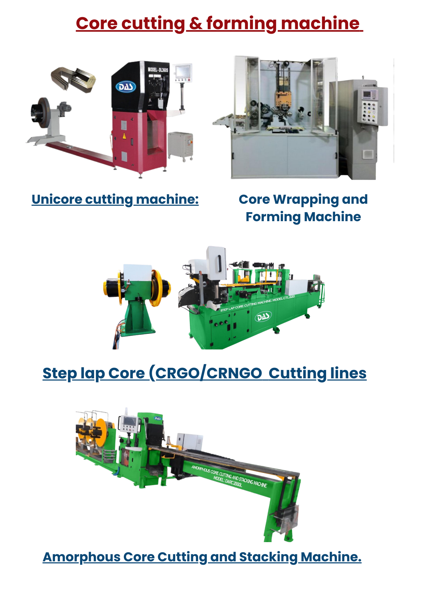 Core Cutting & Forming Machine