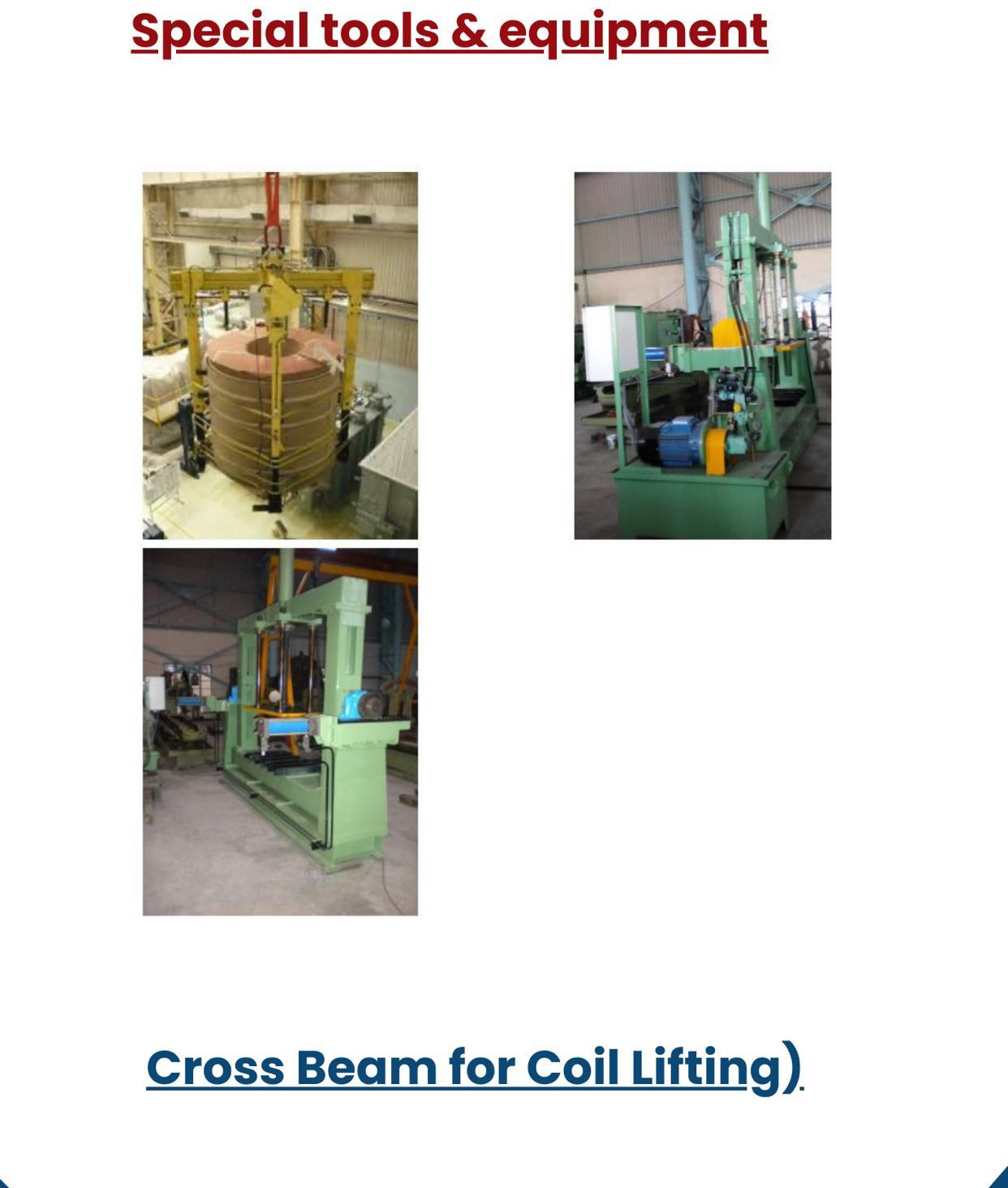 Special Tools and Equipment for Transformers